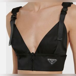 PRADA Recycled -Nylon Bralette. New with tags. Please read Description 4 + info.